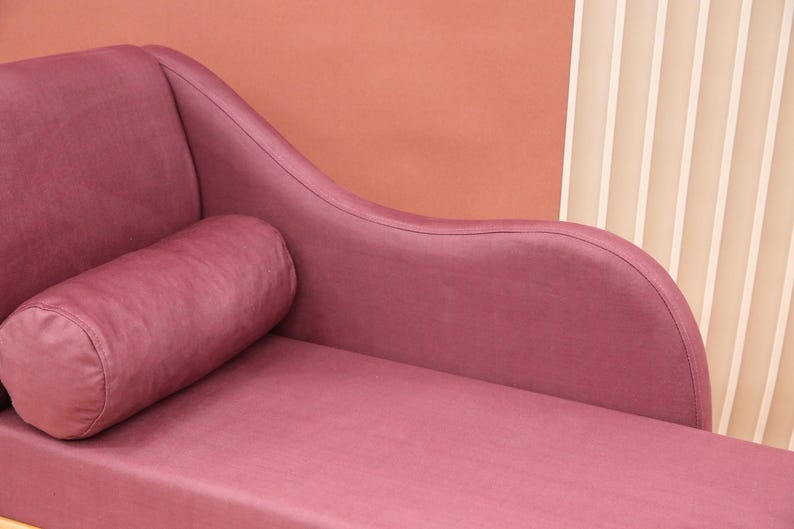 Wine red lounge, Swanky home decor, Romantic furniture, Fascinating daybed, Fireside cuddling sofa, Boho chaise lounge, Modern lounge chair