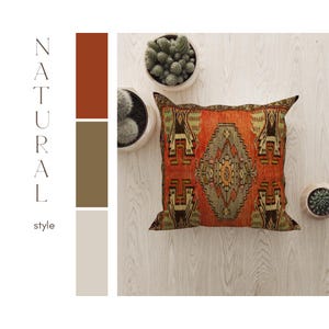 Almohada bohemia, almohada de diseño, funda de almohada turca, almohada decorativa, almohada de refuerzo, cojín, funda de almohada de regalo, almohada bohemia, RS 110