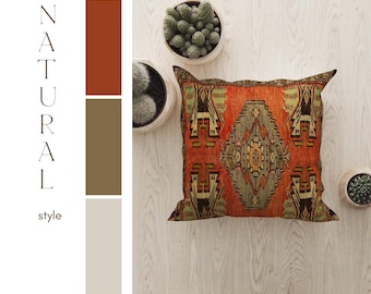 boho pillow, designer pillow, turkish pillow cover, accent pillow, bolster pillow, cushion pillow, gift pillow cover, boho pillow, RS 110