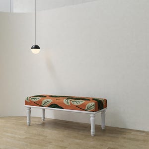 Tropical bench, Island living decor, Doorway seating, Bench plant stand, Multipurpose stool, Modern shoe bench, Ottoman furniture, RSB 410