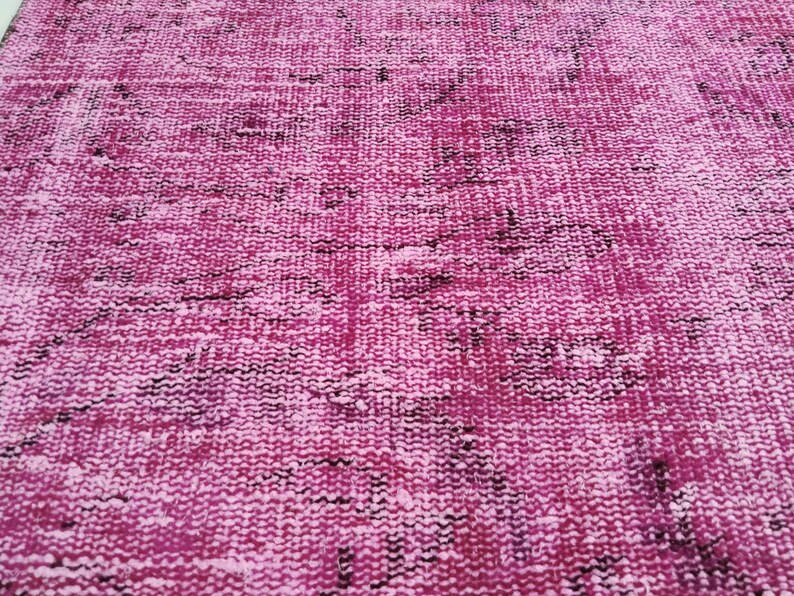 Hot Pink Rug, Soft Wool Rug, Vintage Rug, Ikat Rug, Handmade Rug, Over ...
