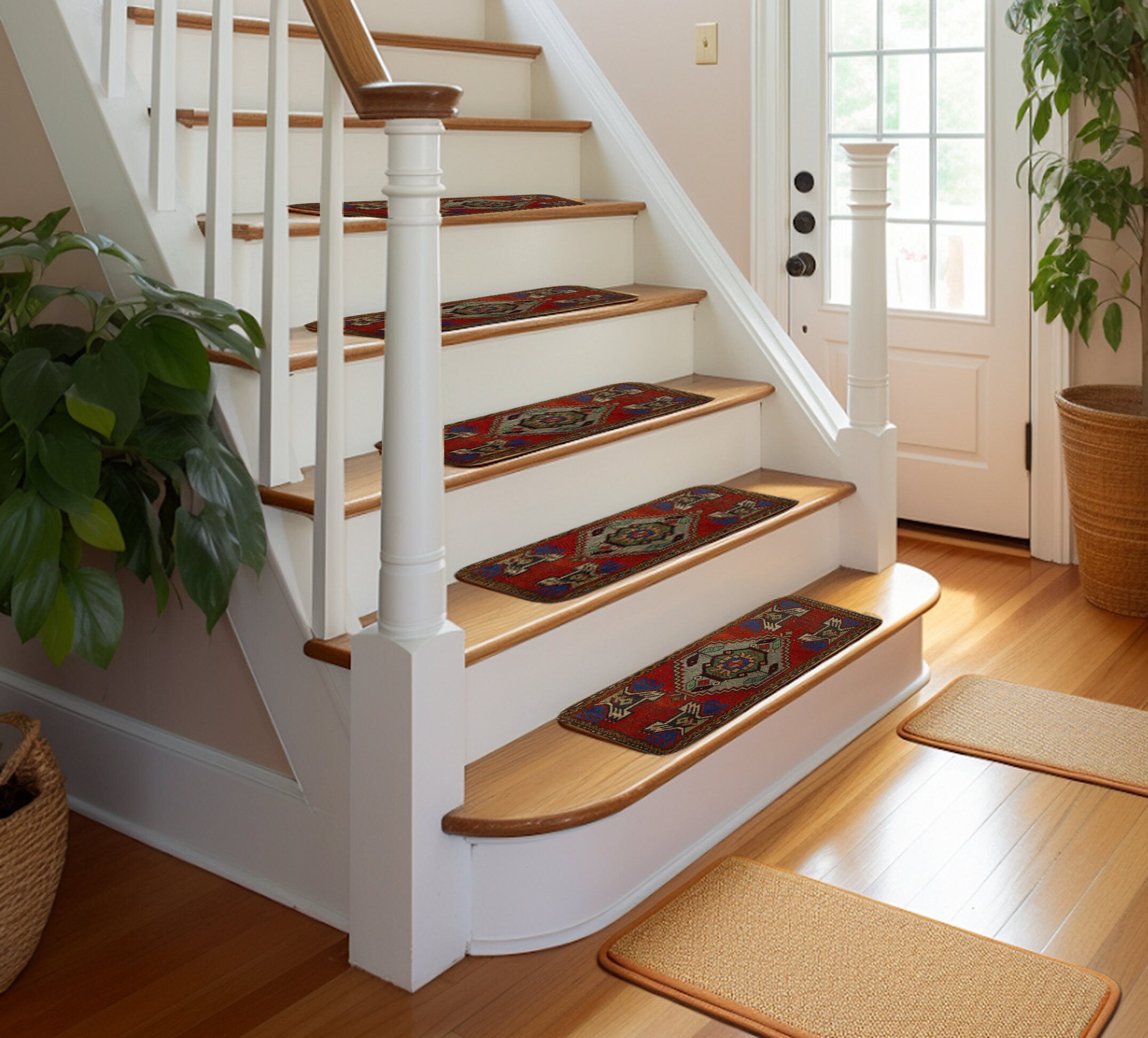 Rugs for Stairs, Stair Step Set, Oriental Rug, Soft Pile Rug, Stair ...