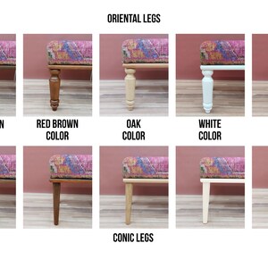 Pink makeup chair, Chic outdoor bench, Ottoman vanity stool, Handmade bench, Decorative pouf, Scandinavian stool, Bedroom soft bench, RSB 99