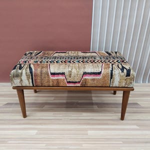Handmade furniture, Ottoman bench, End of bed bench, Upholstered bench, Living room bench, Sitting bench, Hallway bench, Piano bench, RSB 50