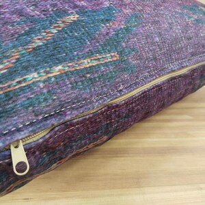 boho pillow cover, fabric cushion, couch pillow, purple pillow, decorative pillow, toss pillow, washable pillow, farmhouse pillow, RS 83