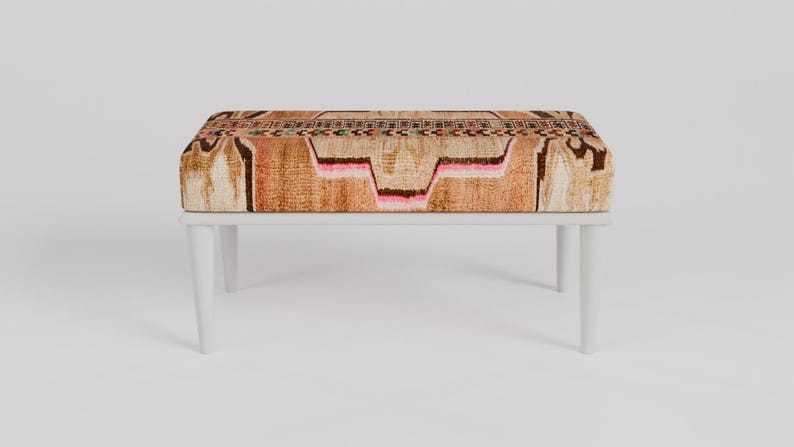 Handmade furniture, Ottoman bench, End of bed bench, Upholstered bench, Living room bench, Sitting bench, Hallway bench, Piano bench, RSB 50