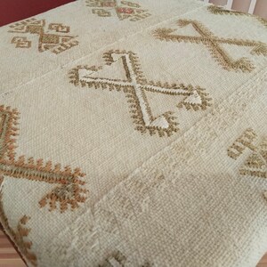 Handmade bench, Classic ottoman, Footstool bench, Kilim upholstered bench, Mudroom bench, Short bench, Extra seating, 18x18x18,