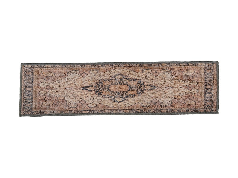 machine washable rug, stair treads mat, bohemian rug, easy to clean rug, washable runner rug, non slip rug, anti-slip stair rug, RS 446-0