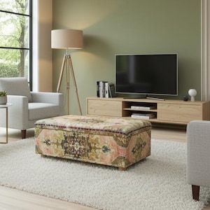 Neutral bench, Authentic storage, Multipurpose bench, Rectangle bench, Long storage, Hallway shoe bench, Ottoman organizer, RS 09-01