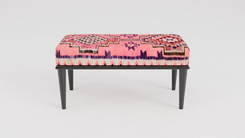 Wood work bench, Pink bench, Piano bench, Sitting bench, Dining bench, Kitchen bench, Entry bench, Hallway bench, Tufted bench, RSB 66