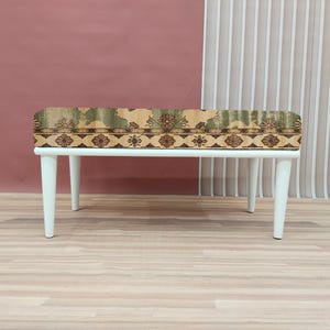 Yellow vintage bench, Industrial bench, Eclectic bench, Foyer hall bench, Rustic mid table, Durable seating, Strong shoe bench, RSB 275