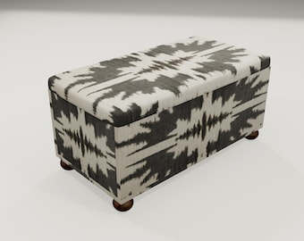 Traditional ottoman bench, Storage bench, Extra seat bench, Makeup chair storage, Piano bench, Versatile bench, Saloon organizer RS 172