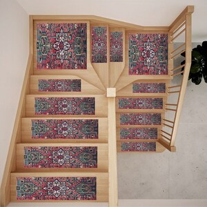stairs runner rug, machine washable rug, ottoman bench, farmhouse runner rug, stairs carpet, rug runners, moroccon stair rug,  RS 7-1
