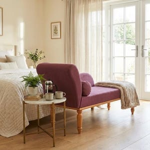 Wine red lounge, Swanky home decor, Romantic furniture, Fascinating daybed, Fireside cuddling sofa, Boho chaise lounge, Modern lounge chair