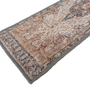machine washable rug, stair treads mat, bohemian rug, easy to clean rug, washable runner rug, non slip rug, anti-slip stair rug, RS 446-0