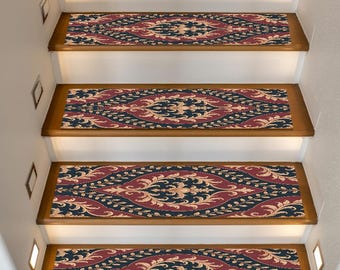 timeless tread, rustic step rug, chic stair mat, oriental stair runner, housewarming tread, cozy hallway rug, stylish entry rug, RS 440