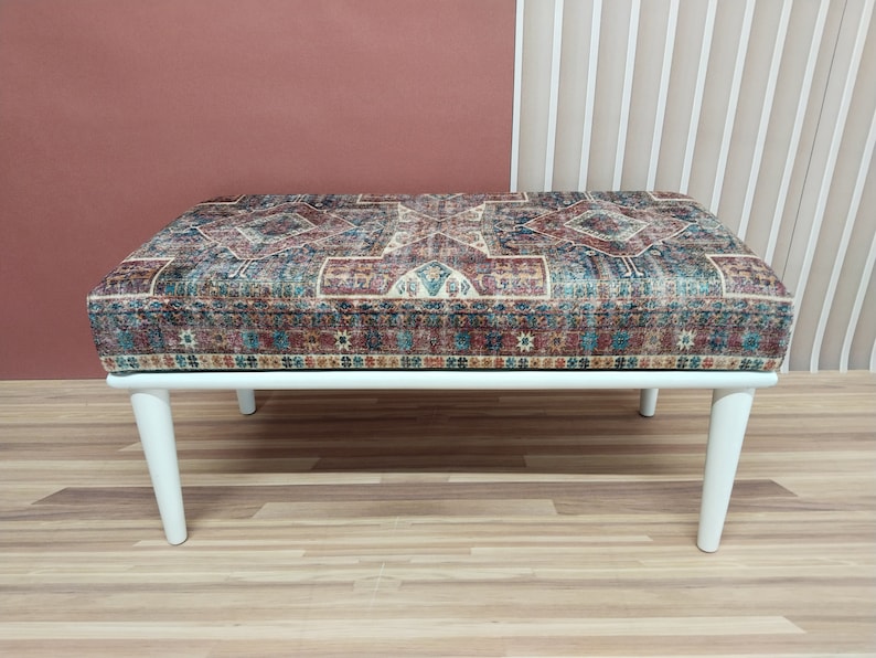 Primitive bench, Hallway bench, Accent bench, Upholstered bench, Ottoman bench, Bedroom furniture, Dining bench, Turkish bench, RSB 01
