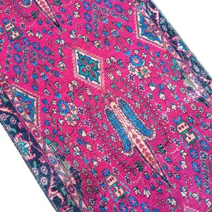 Pink Rug, Handknotted Rug, Blue Rug, Indoor Non-Slip Rug, Bohemian Rug, Chenille Cotton Rug, Polyester Rug, Modern Rug, Washable Rug