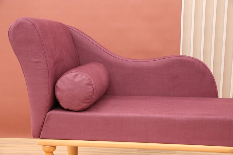 Wine red lounge, Swanky home decor, Romantic furniture, Fascinating daybed, Fireside cuddling sofa, Boho chaise lounge, Modern lounge chair