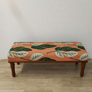 Tropical bench, Island living decor, Doorway seating, Bench plant stand, Multipurpose stool, Modern shoe bench, Ottoman furniture, RSB 410
