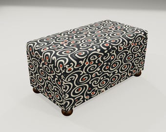 Comfortable seat bench, Storage ottoman bench, Abstract bench, Living room bench, Eclectic bench, Contemporary bench, Classic bench, RS 101