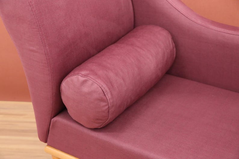 Wine red lounge, Swanky home decor, Romantic furniture, Fascinating daybed, Fireside cuddling sofa, Boho chaise lounge, Modern lounge chair