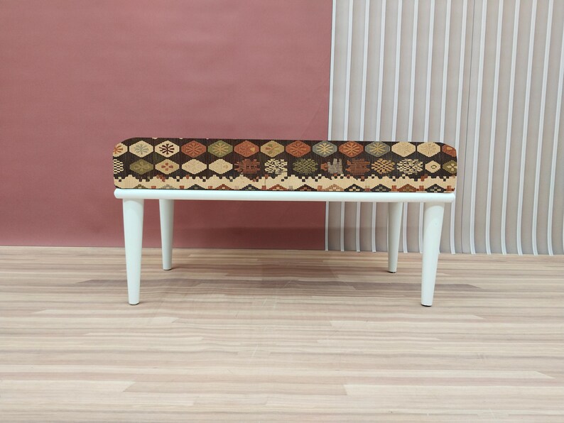 Dark Wood Bench, Aesthetic Bench, Long Seat Bench, Outdoor Furniture ...