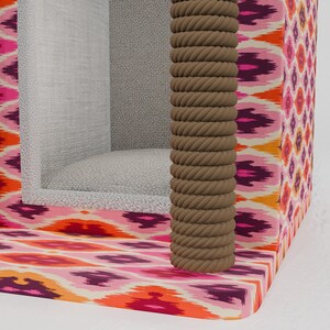 Pinky cat house, Cute design pet bed, Useful cat house, Upholstered pet house, Cat pillow, Cushioned cat house, Pet friendly material