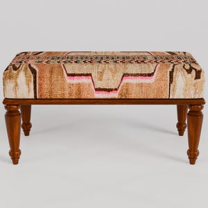 Handmade furniture, Ottoman bench, End of bed bench, Upholstered bench, Living room bench, Sitting bench, Hallway bench, Piano bench, RSB 50