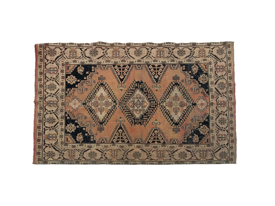 Historical Rug, Victorian Rug, Countral Rustic Rug, Faded Woven Rug ...