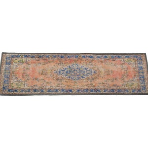 bohem stair tread rug runner, handmade runner rug, stair rug mat, decorative runner rug, oushak runner rug, non-slip rug runner mat, RS 15-1