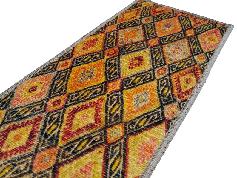 rug stair mat, washable rug, stair treads mat, bohemian rug, easy to clean rug, runner rug, non slip rug, anti-slip stair rug, RS 663-0 Active Restock requests: 0
Phot
