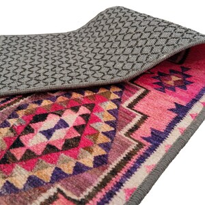 stair protector, pink runner rug, oriental rug, stair treads rug, non slip rug, ethnic rug, stair treads runner, soft runner, boho rug, RS66
