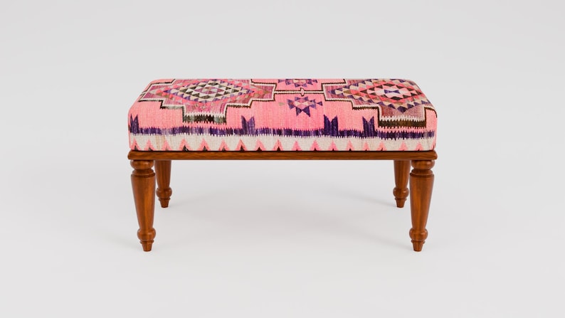 Wood work bench, Pink bench, Piano bench, Sitting bench, Dining bench, Kitchen bench, Entry bench, Hallway bench, Tufted bench, RSB 66