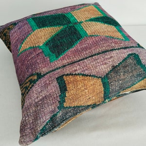 retro pillow, couch cushion, handmade pillow, aesthetic pillow, fabric throw pillow, oushak cushion, printed pillow, chic pillow, RS 929-0