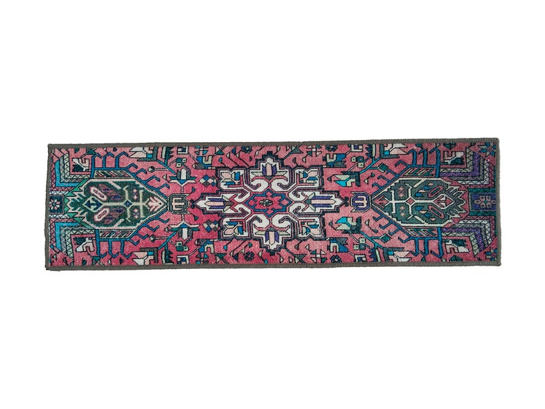 stairs runner rug, machine washable rug, ottoman bench, farmhouse runner rug, stairs carpet, rug runners, moroccon stair rug, RS 7-1