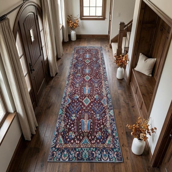 Office Gift For Home, Kitchen Rug, Indoor Non-Slip Rug, Dinigroom Rug, Chenille Cotton Rug, Premium Quality Rug, Washable Rug, Brown Rug