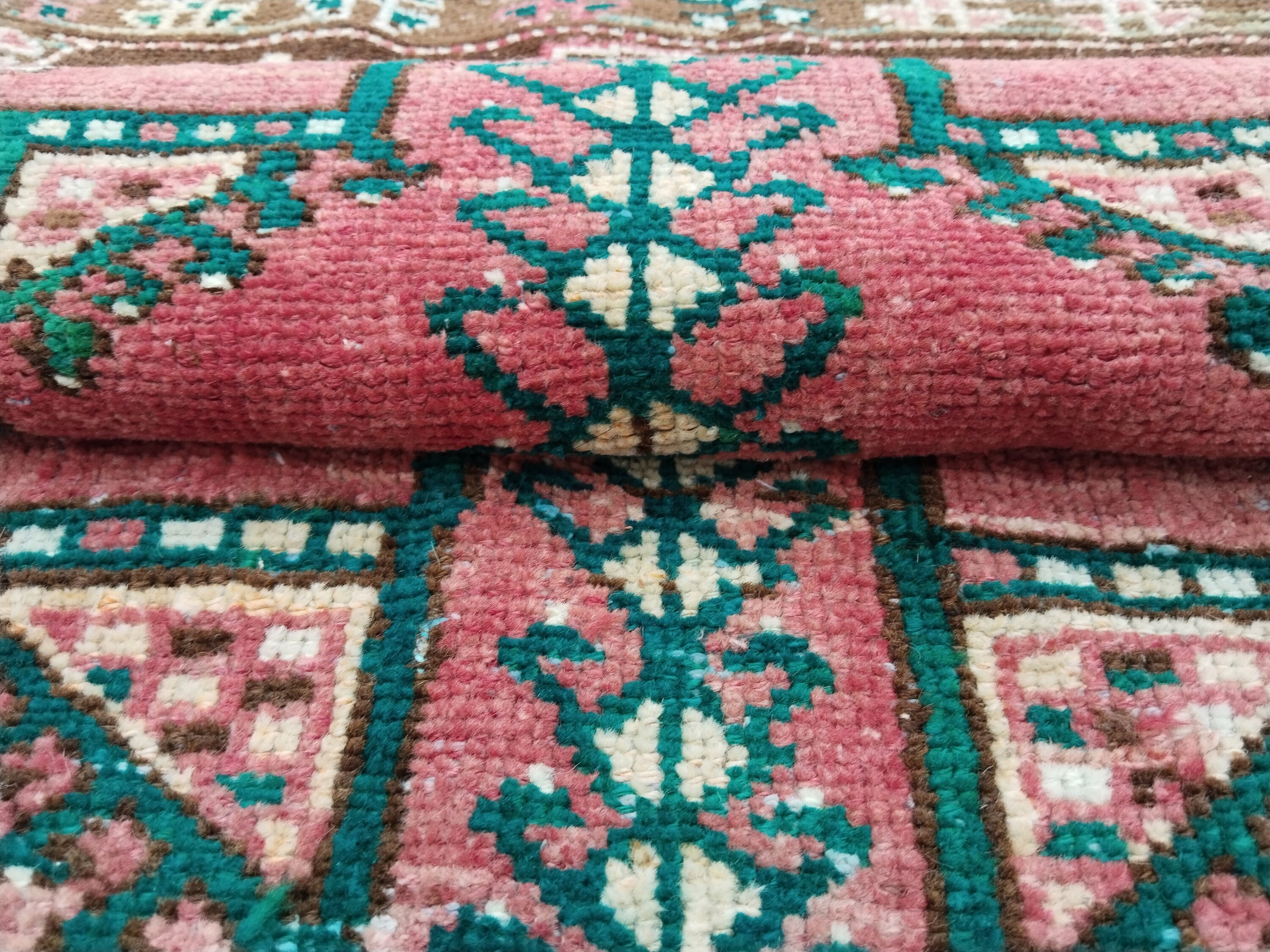 洗練されたトルコ製ラグ、アステカ風バスルームラグ、ホーム