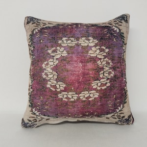 floral pillow, kilim pillow cases, textured pillow, fabric pillow, couch pillow, pastoral pillow, throw pillow, lumbar pillow,  RS 927-0