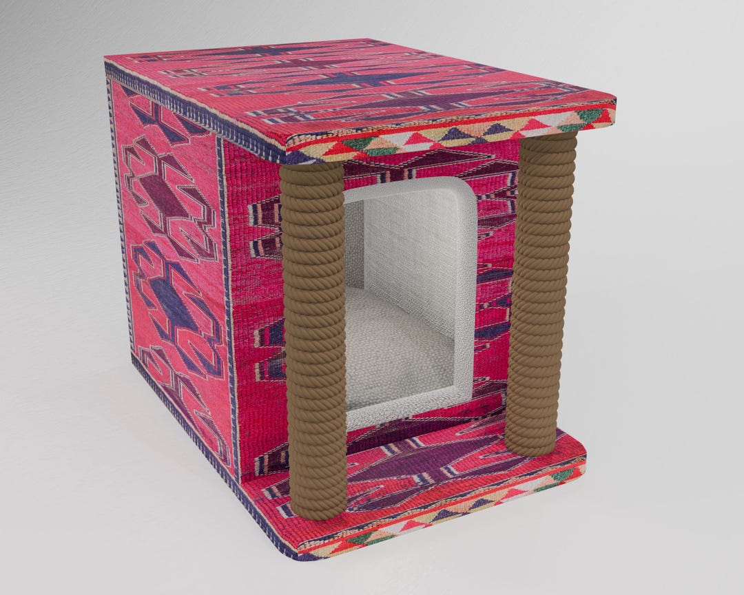 View of Vibrant Cat House, Cat Toys, Cat Play House, Home Decor, Easy to Clean ...