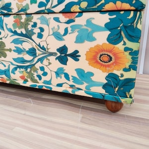 Handmade storage bench, Upholstered trunk, Bedroom storage, Living room organizer, Entry shoe bench, Sitting storage, RS 01