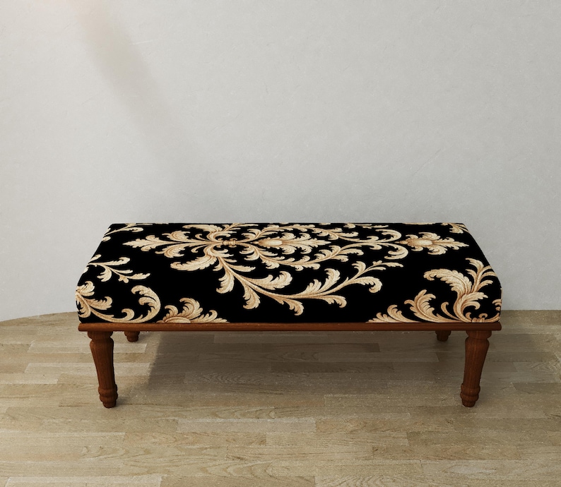 Gothic bench, Nomadic furniture, Victorian style seat, Kitchen table chair, Artistic home decor, Decorative bench, Bedside table, RSB 396