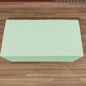 Mint green storage, Cottagecore bench, Calming home decor, Minimalist seating, Functional storage, Relaxing home accent, RS fabric 35