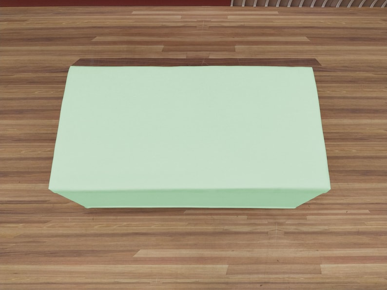 Mint green storage, Cottagecore bench, Calming home decor, Minimalist seating, Functional storage, Relaxing home accent, RS fabric 35