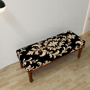 Gothic bench, Nomadic furniture, Victorian style seat, Kitchen table chair, Artistic home decor, Decorative bench, Bedside table, RSB 396