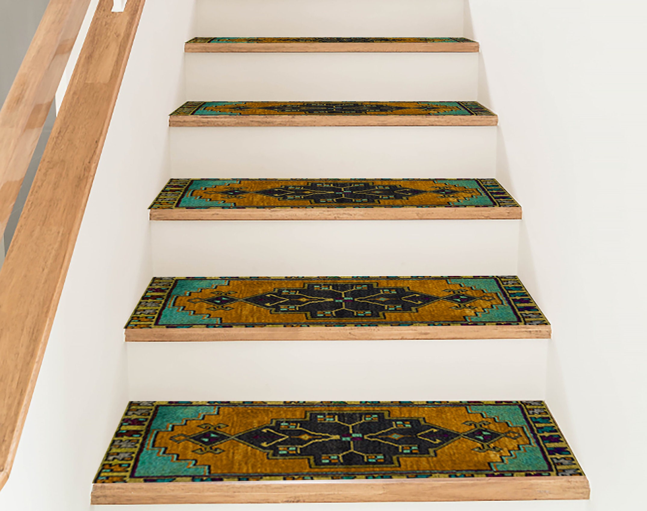 Step Rug Stairs Stair Step Set, Traditional Rug, Decorative Rug, Stair Treads Rug, Anti ...