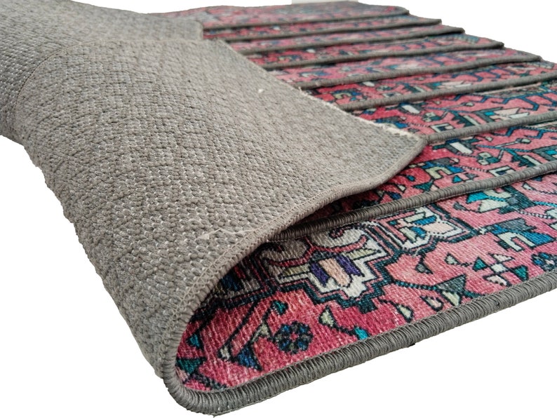 stairs runner rug, machine washable rug, ottoman bench, farmhouse runner rug, stairs carpet, rug runners, moroccon stair rug, RS 7-1
