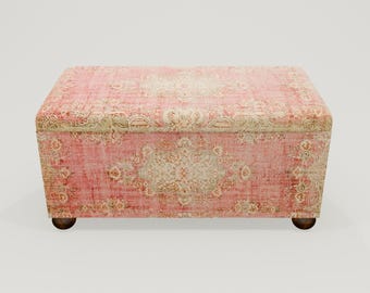 Authenic storage, Ottoman chic bench, Classic furniture, Make up chair, Extra seat bench, Storage piano bench, Family room bench, RS 05-01