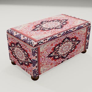 Lovely home decoration, Handmade ottoman bench, Bedroom storage bench, Upholstered bench, Functional bench, Frontwindow bench RS 21