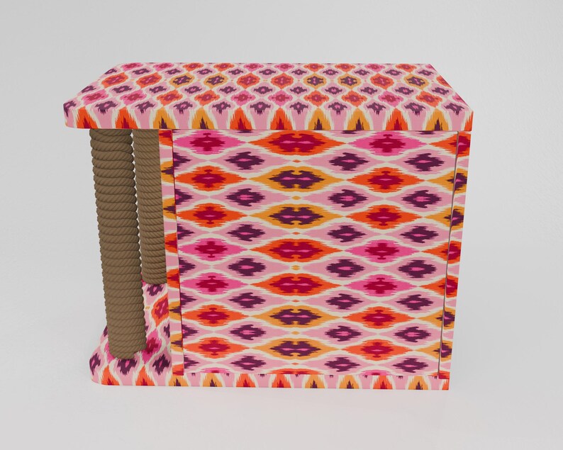 Pinky cat house, Cute design pet bed, Useful cat house, Upholstered pet house, Cat pillow, Cushioned cat house, Pet friendly material